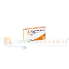 Levitra 10mg Orodispersible tablets (Vardenafil) 10mg box of 4 tablets