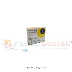 Loratadine 10mg box of 30 tablets