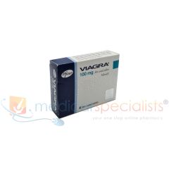 Pfizer Viagra 100mg box of 4 film-coated tablets